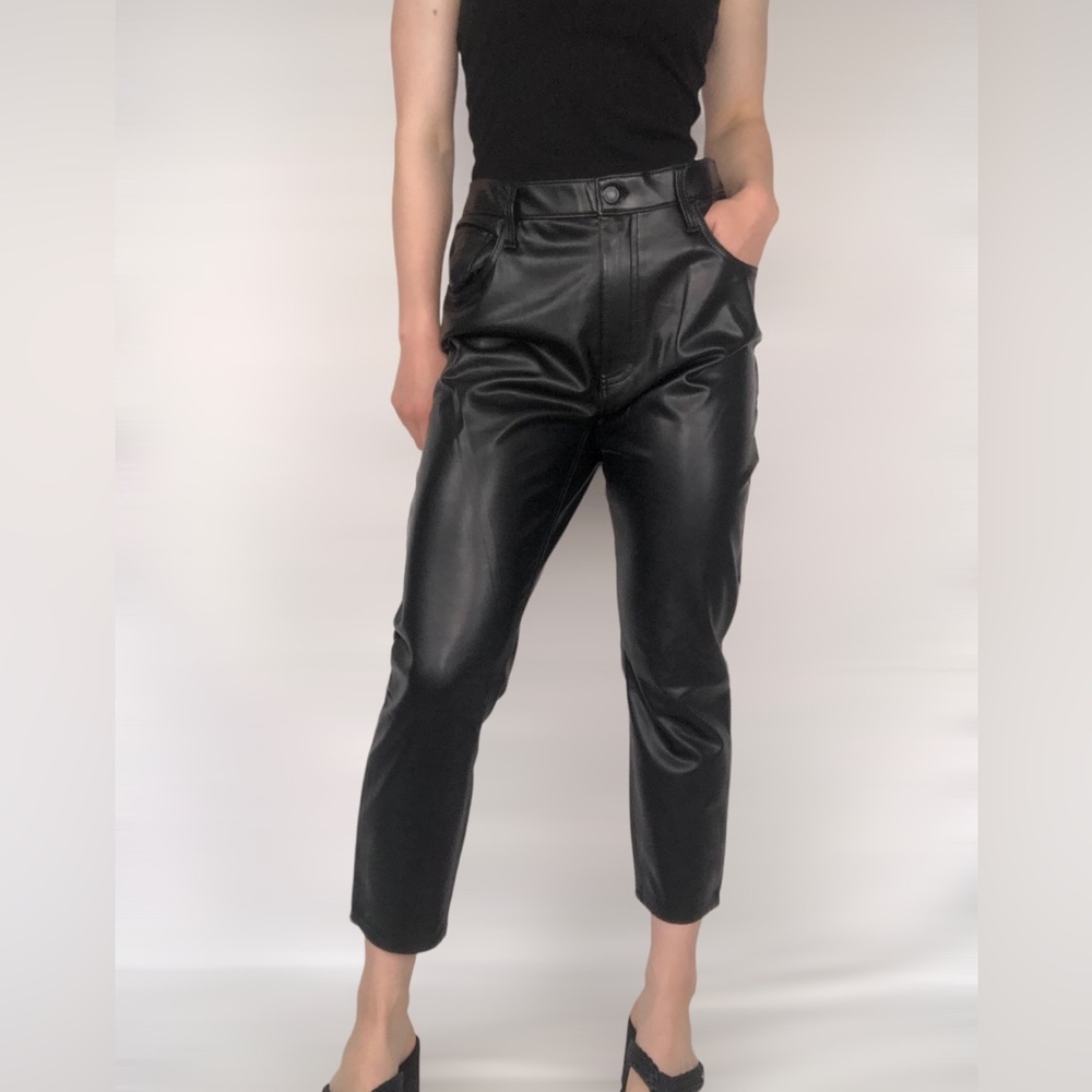 Abercrombie & Fitch Black Leather Pants